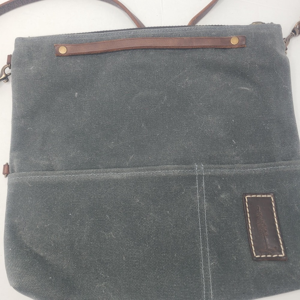 Tall Skinny Pines Randolph Mini Convertible Backpack Waxed Canvas Leather Straps - Picture 2 of 6